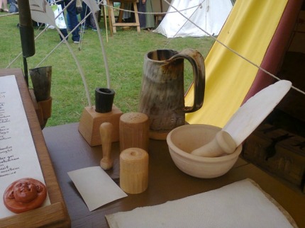 A closer look at what a medieval scribe worked with. This image comes from Part 1 of my Medieval Weekend review which was up on Chandler's Ford Today last Friday.