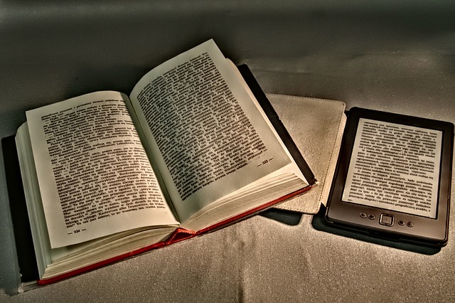 Two formats for reading and Chandler's Ford library stocks both. Image via Pixabay.