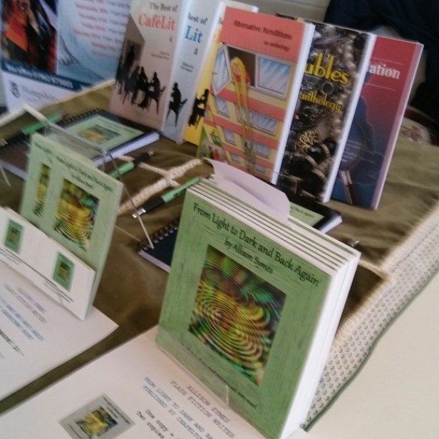 My stand at the Winchester discovery Centre event. Image by Allison Symes