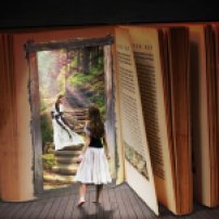 Books invite you into their world. Image via Pixabay.