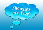 Thoughts are free but check images used are either free to use or your own! Image via Pixabay.