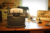 I recall using a manual typewriter and manually copying and pasting. Pixabay image.