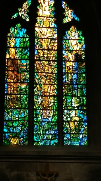The more you looked at this amazing stained glass window, the more you saw in it. Image by Allison Symes