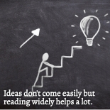 Ideas don't come easily