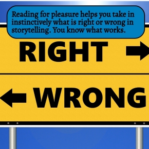 AE - Reading for pleasure helps you learn instinctively what is right or wrong about a book