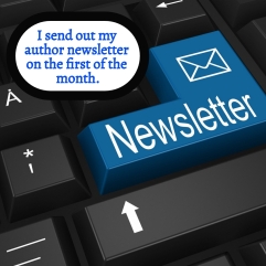 I send out my newsletter on the first of the month