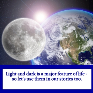 Image - Allison Symes - Light and Dark is a feature of life so let's use it in fiction