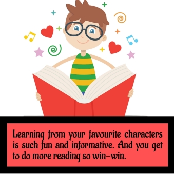 FAVOURITE CHARACTERS - Learning from favourite characters is fun