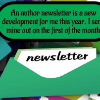 An author newsletter is new for me in 2022