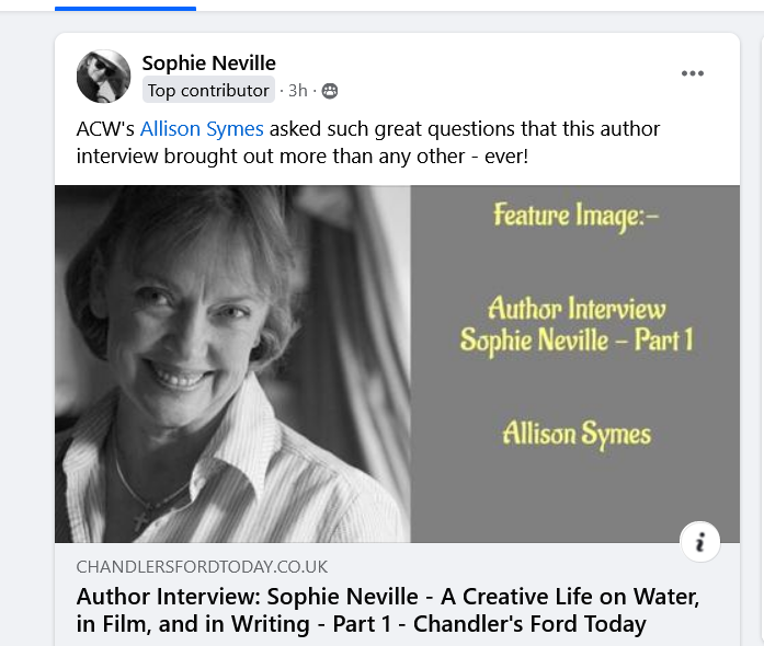 Screenshot 2024-04-09 at 10-12-58 Association of Christian Writers (Group) ACW's Allison Symes asked such great questions that this author interview brought out more than any other - ever Facebook